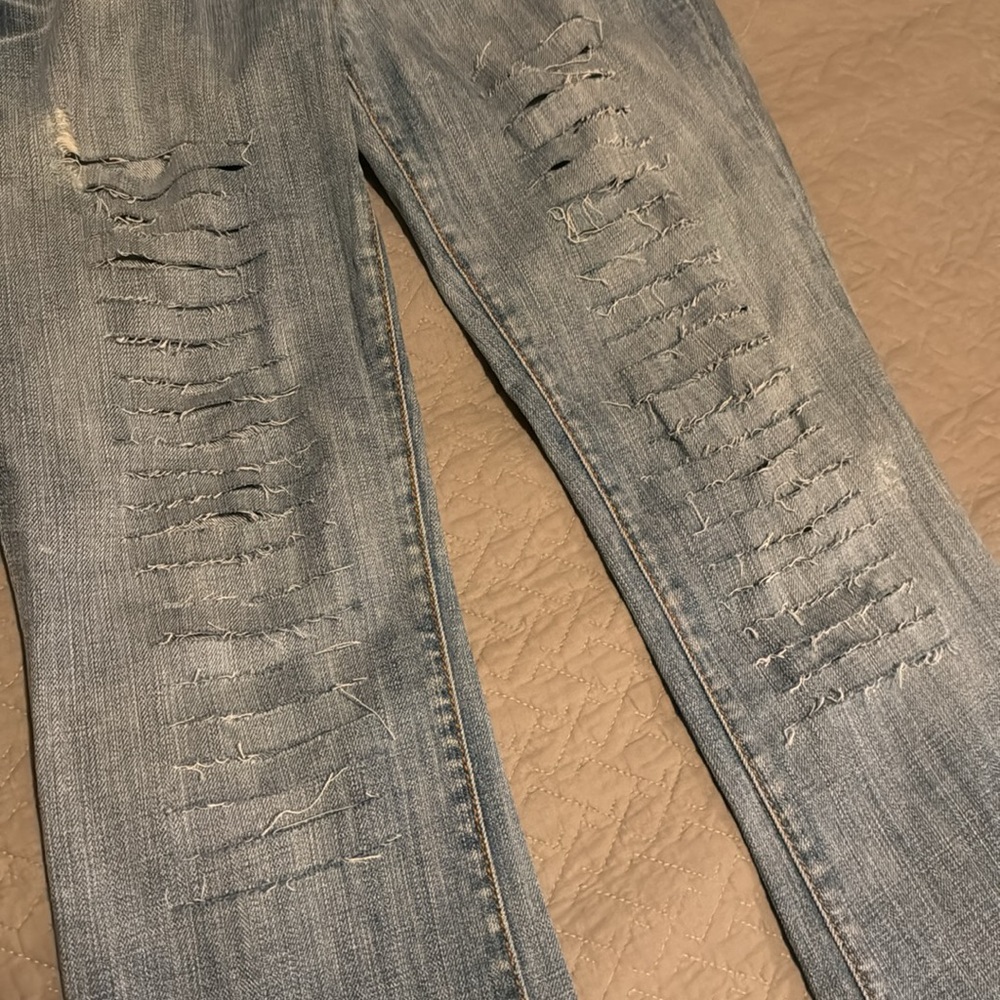Guess Custom Distressed Ripped Daredevil Bootcut … - image 3